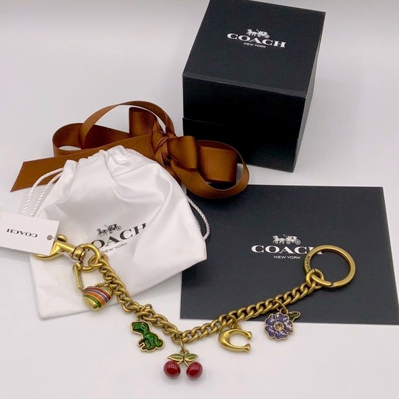 Coach bag extender chain with charms - Picture 6 of 7